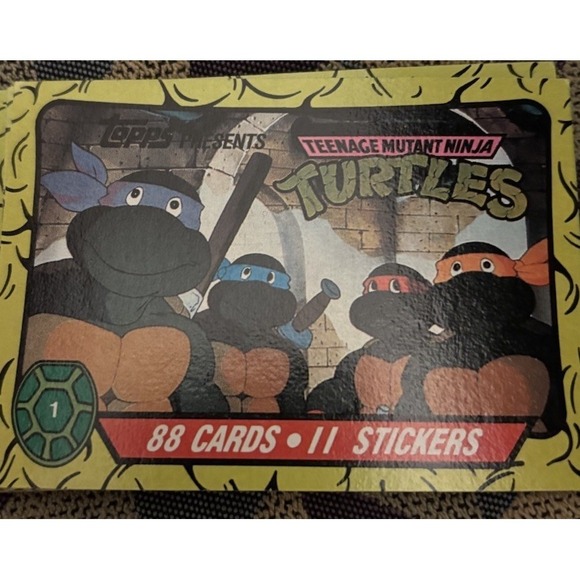 1989-90 Topps Teenage Mutant Ninja Turtles TMNT First Edition - Lot of 202